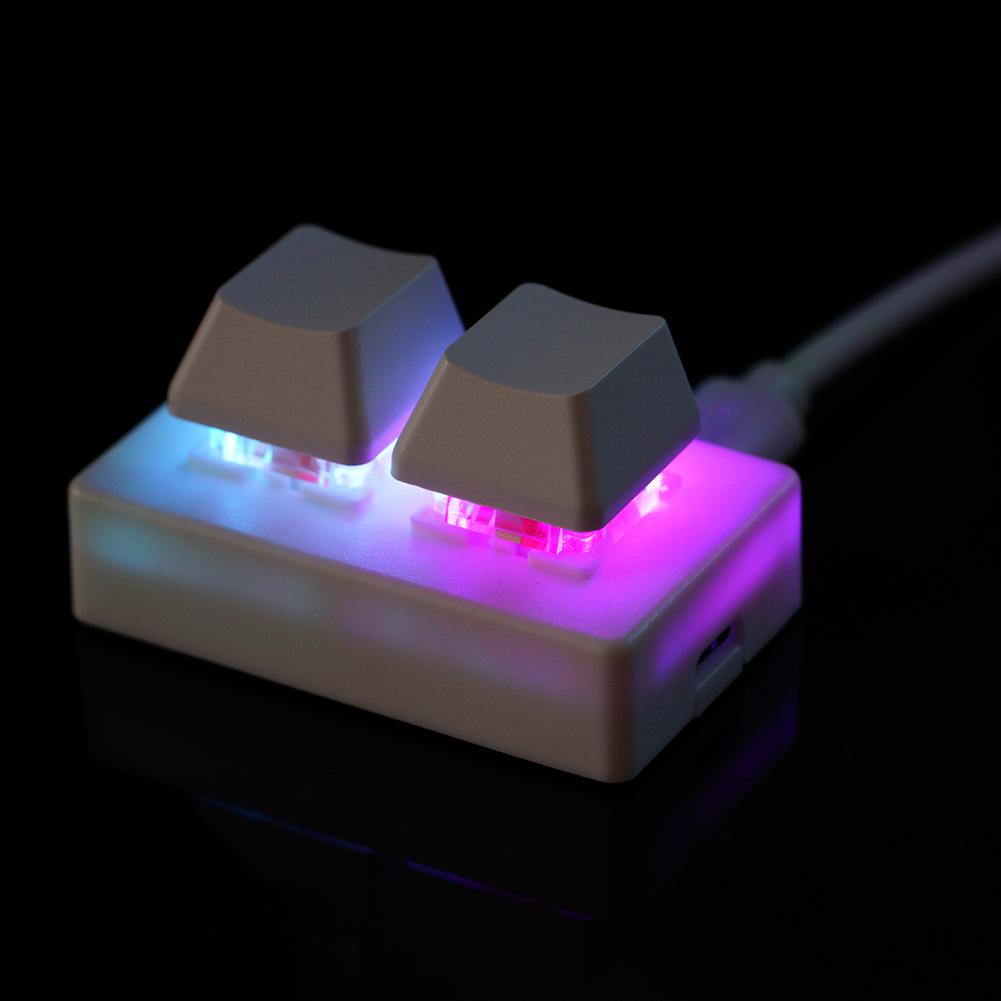 Desk Setup Programmer - 2 Keys USB Custom Programmable Macro