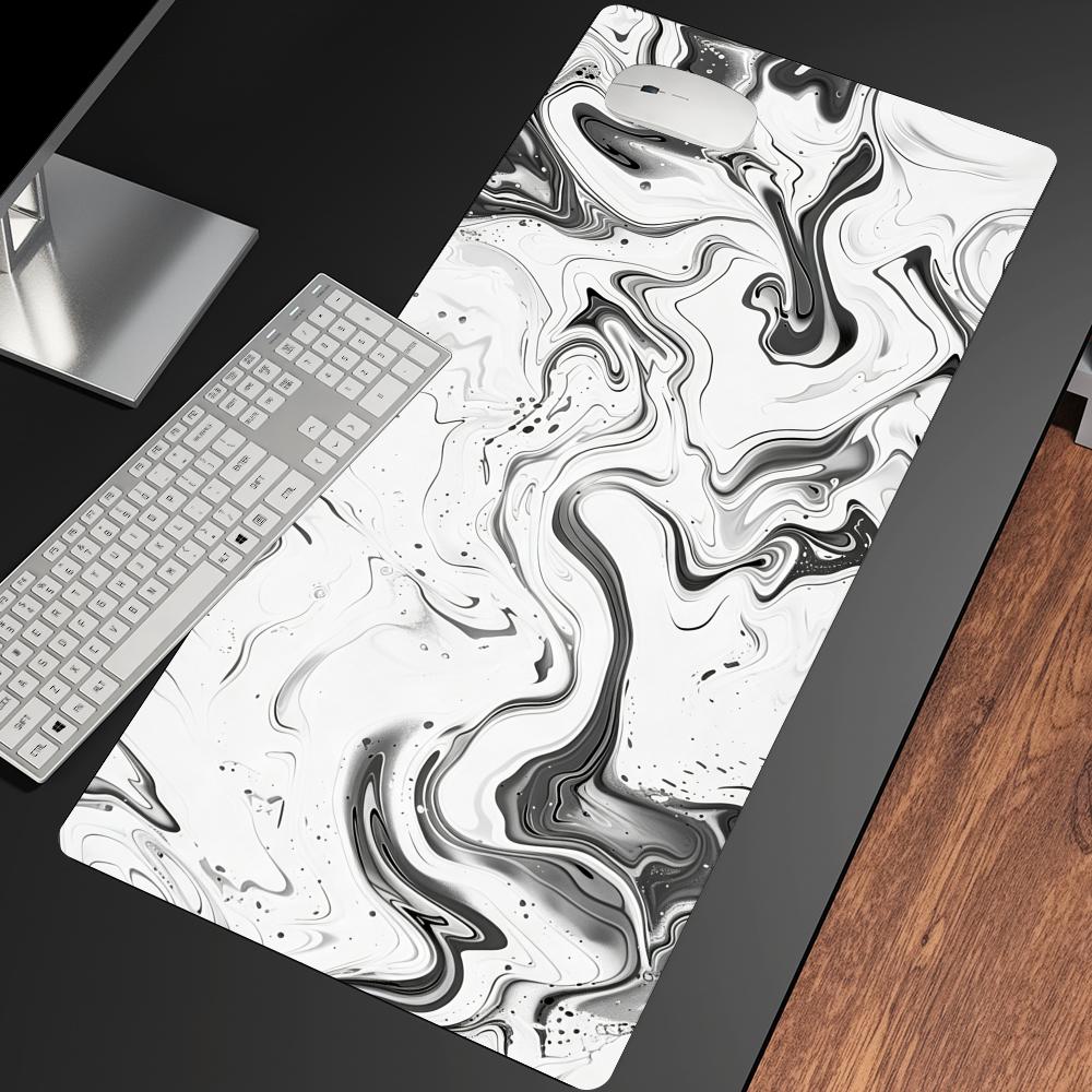 Desk Setup Gaming And Work - Abstract Fluid Non Slip Rubber Desk