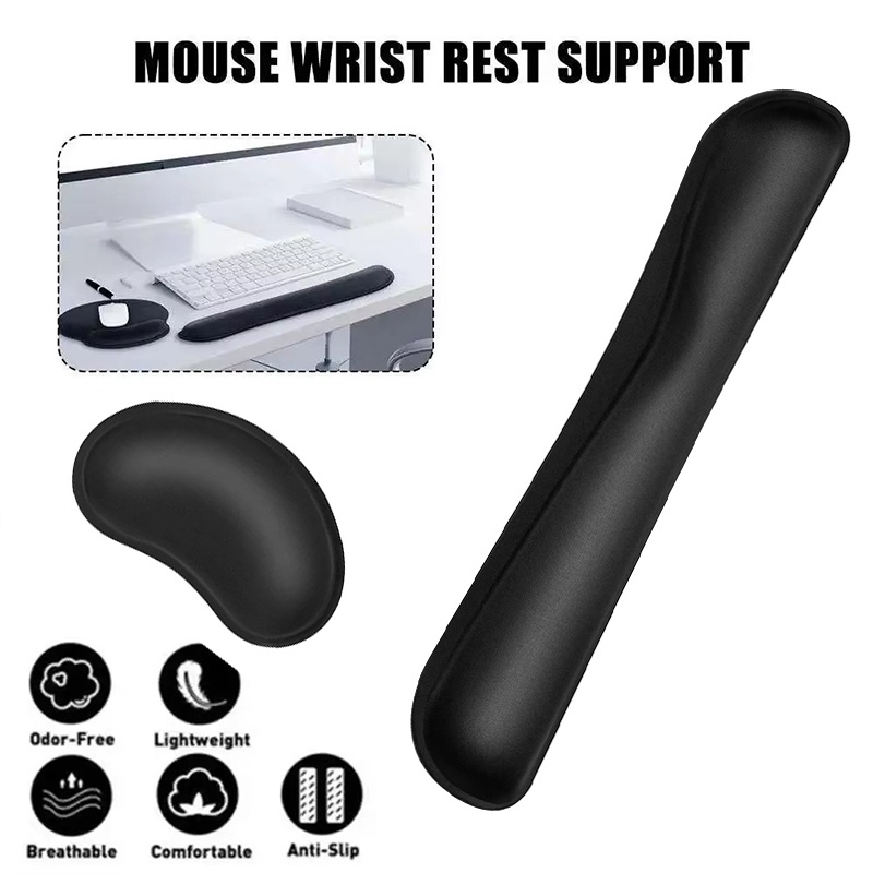Desk Setup Gear - Ergonomic Wrist Cushion Pad For Keyboard
