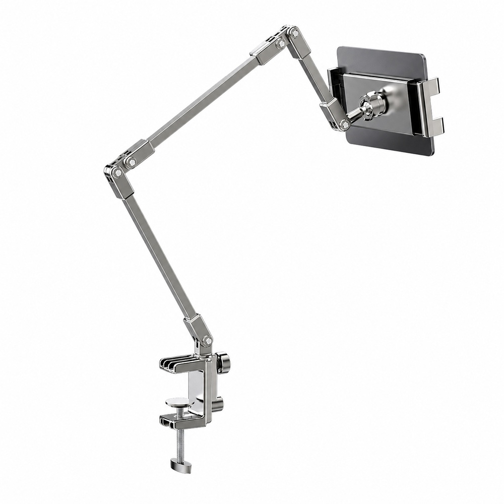 Desk Setup Stand - Adjustable Bed Phone Holder Stand for