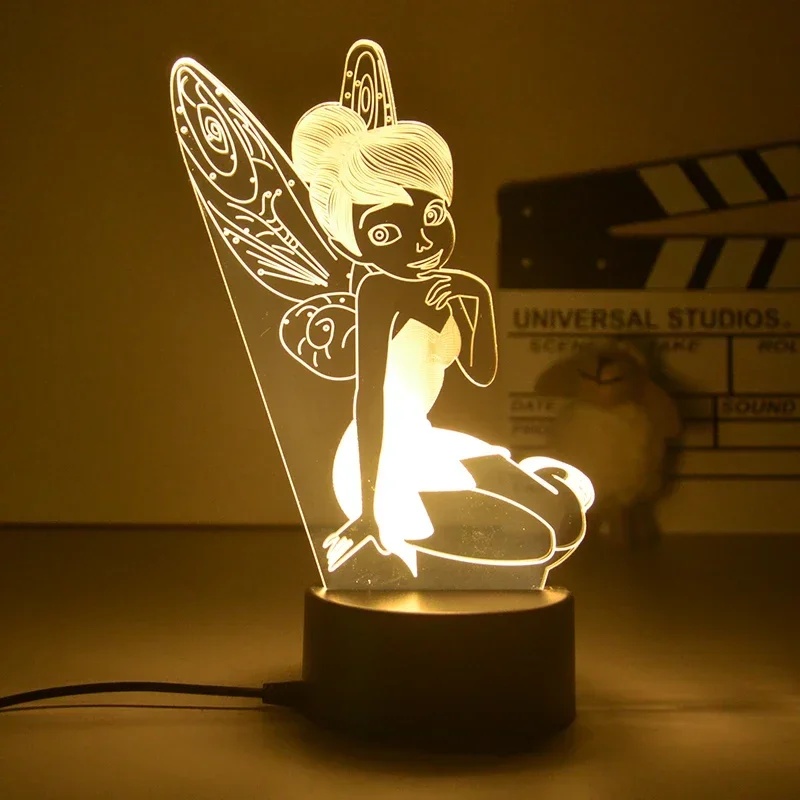 Desk Setup Lighting - 3D LED Lamp Disney Princess Cartoon