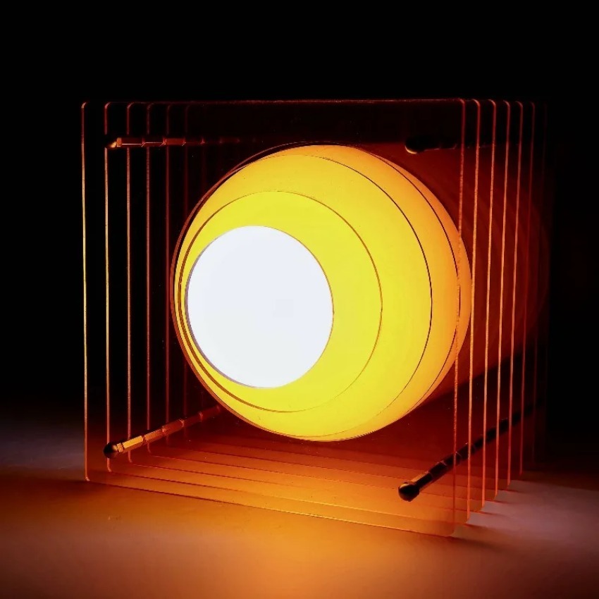 Desk Setup Lighting - DIY Acrylic Thousand Layer Lamp Moon