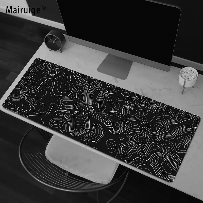 Desk Setup Gadgets - Abstract Fluid Gaming Mouse Pad Desk