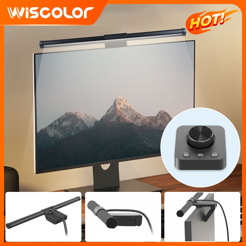 Setup Desk Monitor - RGB Light Bar Monitor Setup Decoration