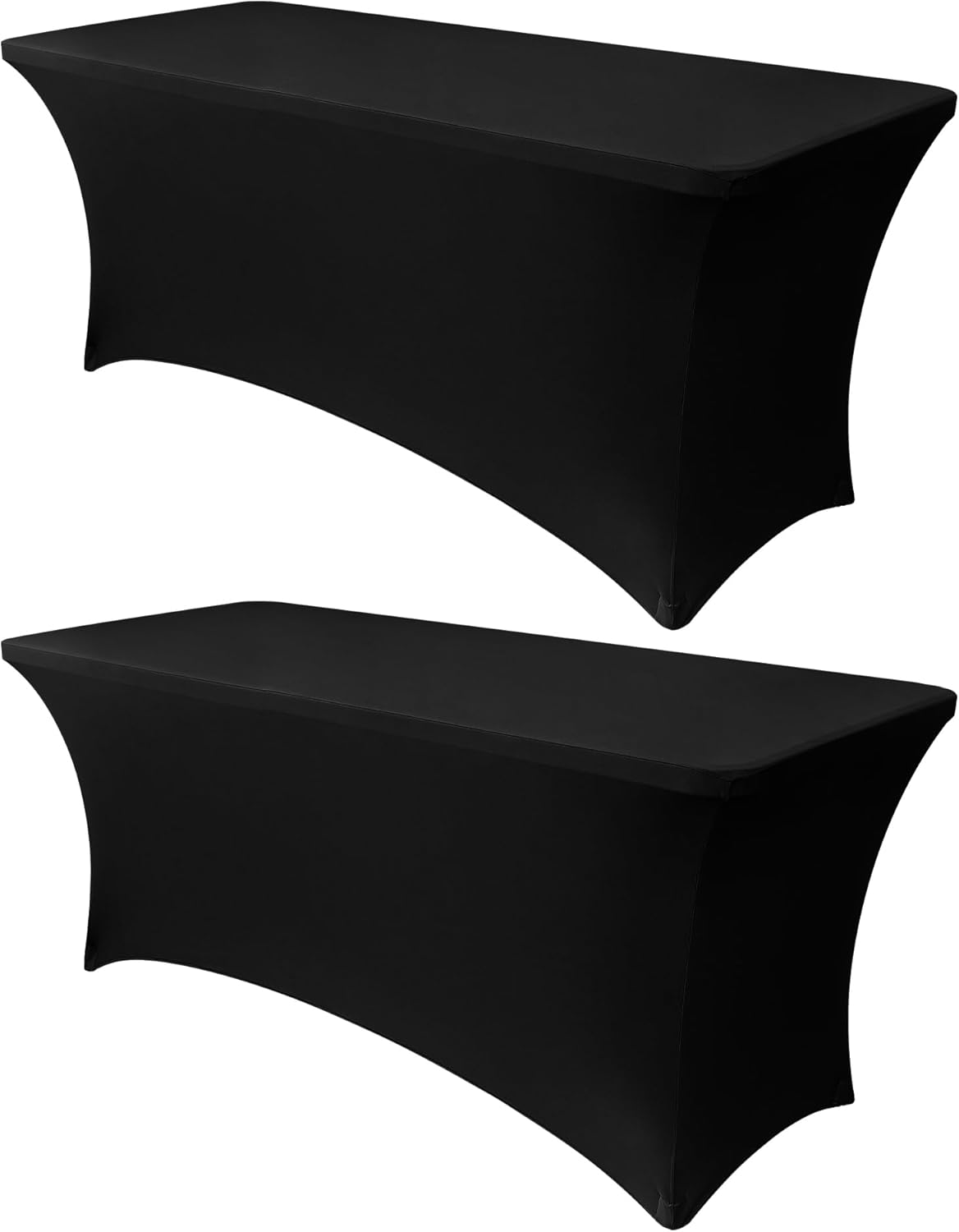 Desk Setup Wallpaper - 6ft Stretch Black Spandex Table Cloth