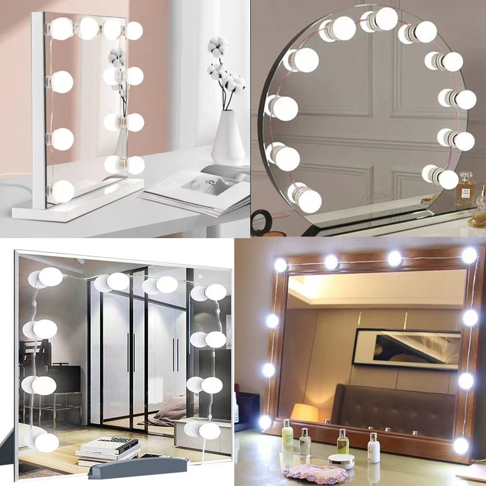 Desk Setup Lighting - LED Light Paste Mirror Makeup Light