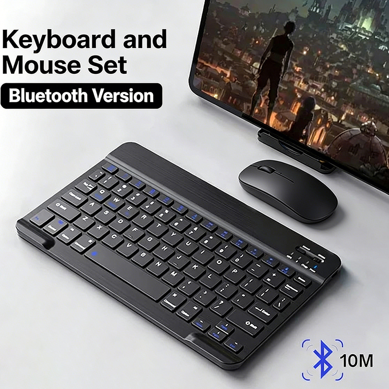 Desk Setup Ipad - JP-Bluetooth Keyboard and Mouse For iPad