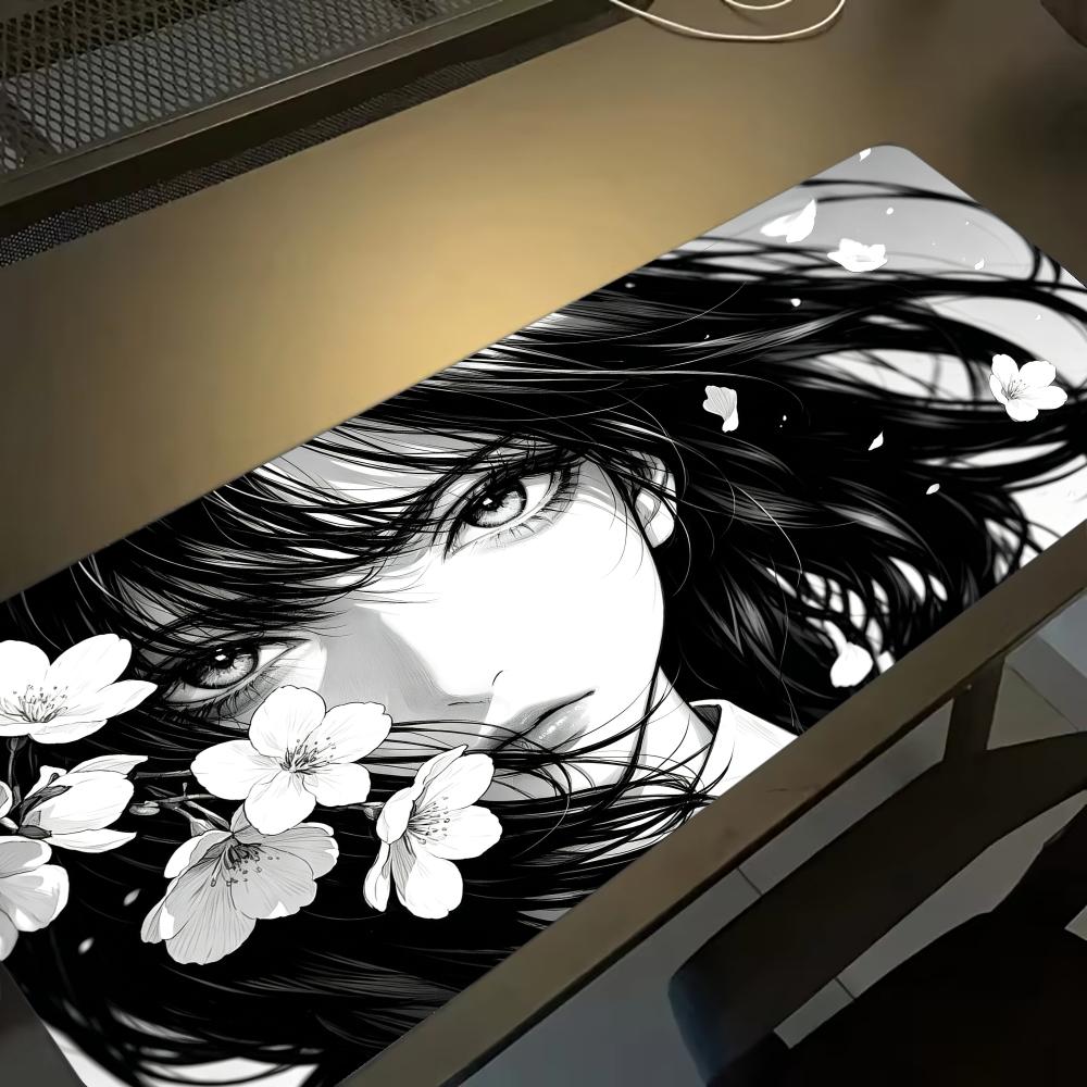Desk Setup Gaming And Work - Sakura Girl Extra Large Fabric Desk