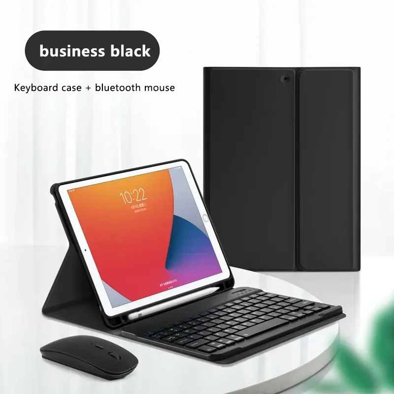Desk Setup Ipad - Colorful Candy Bluetooth Keyboard Case Mouse