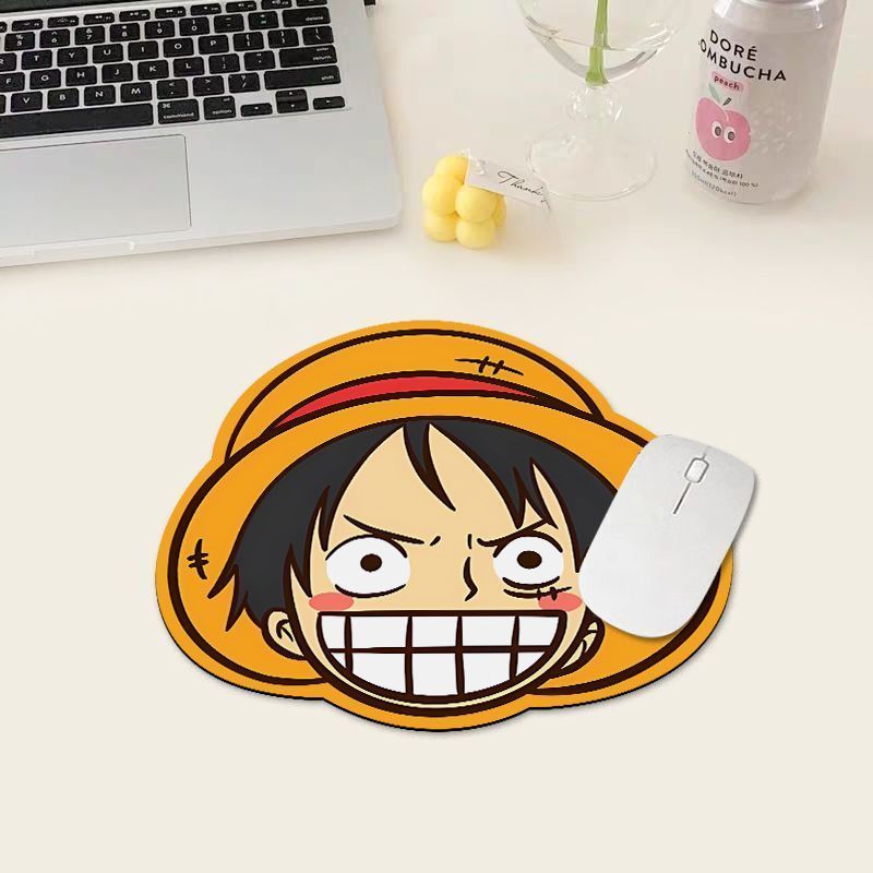 Desk Setup Ergonomic - One Piece Luffy Mouse Pad, Small