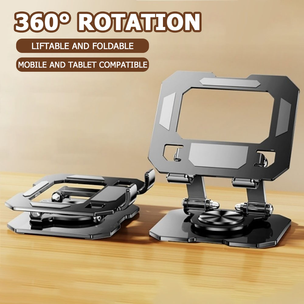 Desk Setup Ipad - 360 Rotating Tablet Phone Stand Adjustable