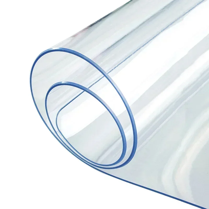 Desk Setup Wallpaper - PVC Table Cloth Transparent Clear Desk