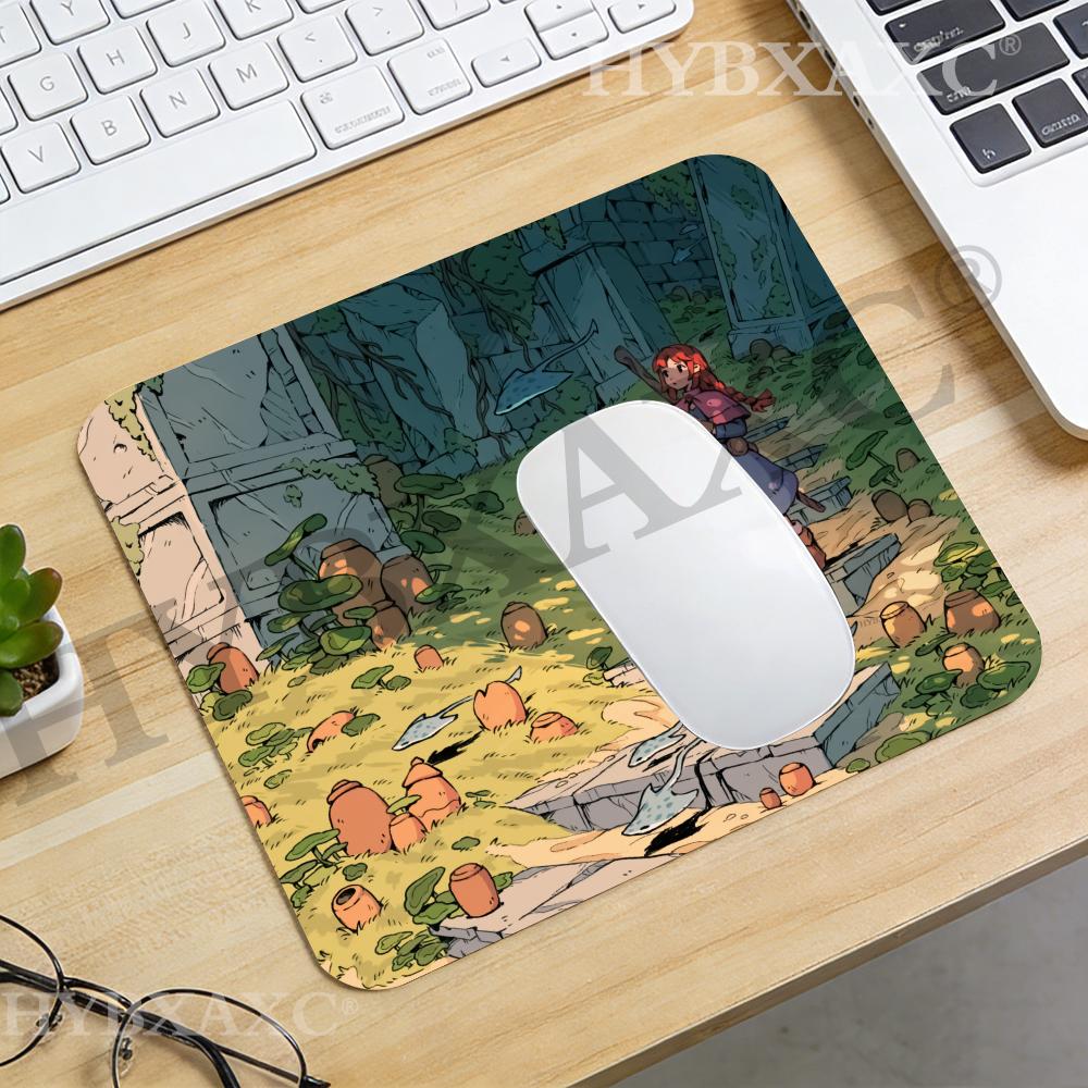 Desk Setup Gaming And Work - HYBXAXC Anime Adventure Girl Ruins Mouse