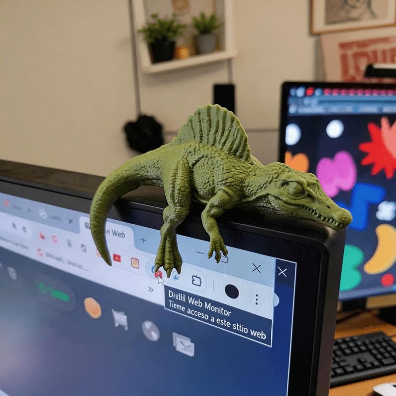 Sleeping Tyrannosaurus Rex Mon - Setup Desk Monitor ulasan dan harga