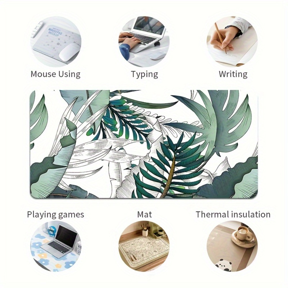 Tropical plant pattern, anti-s - Desk Setup With Plants ulasan dan harga
