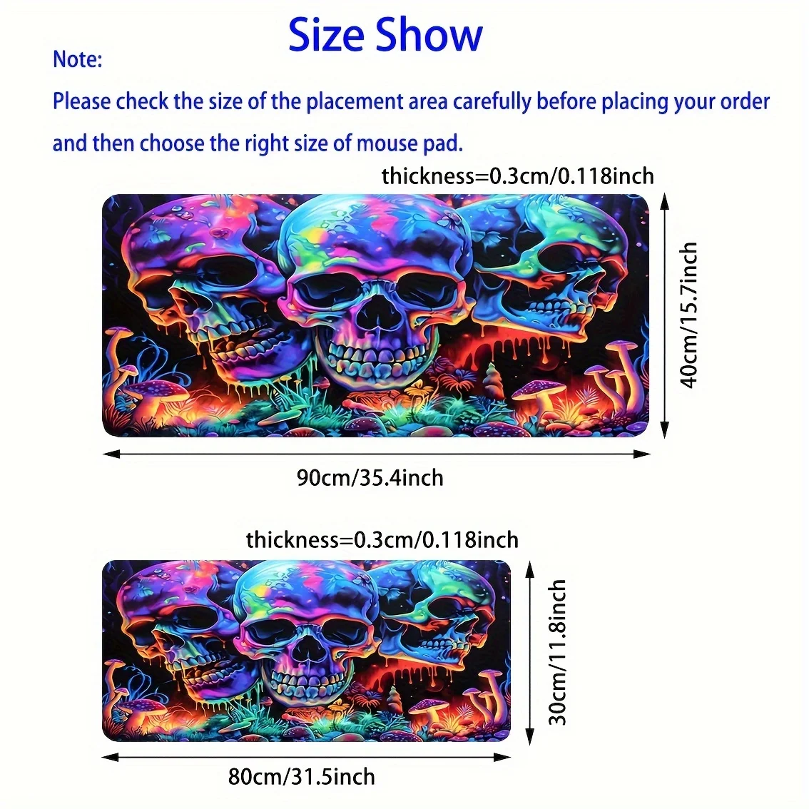 Graffiti Art Skull Mouse Pad 9 - Desk Setup Gadgets ulasan dan harga