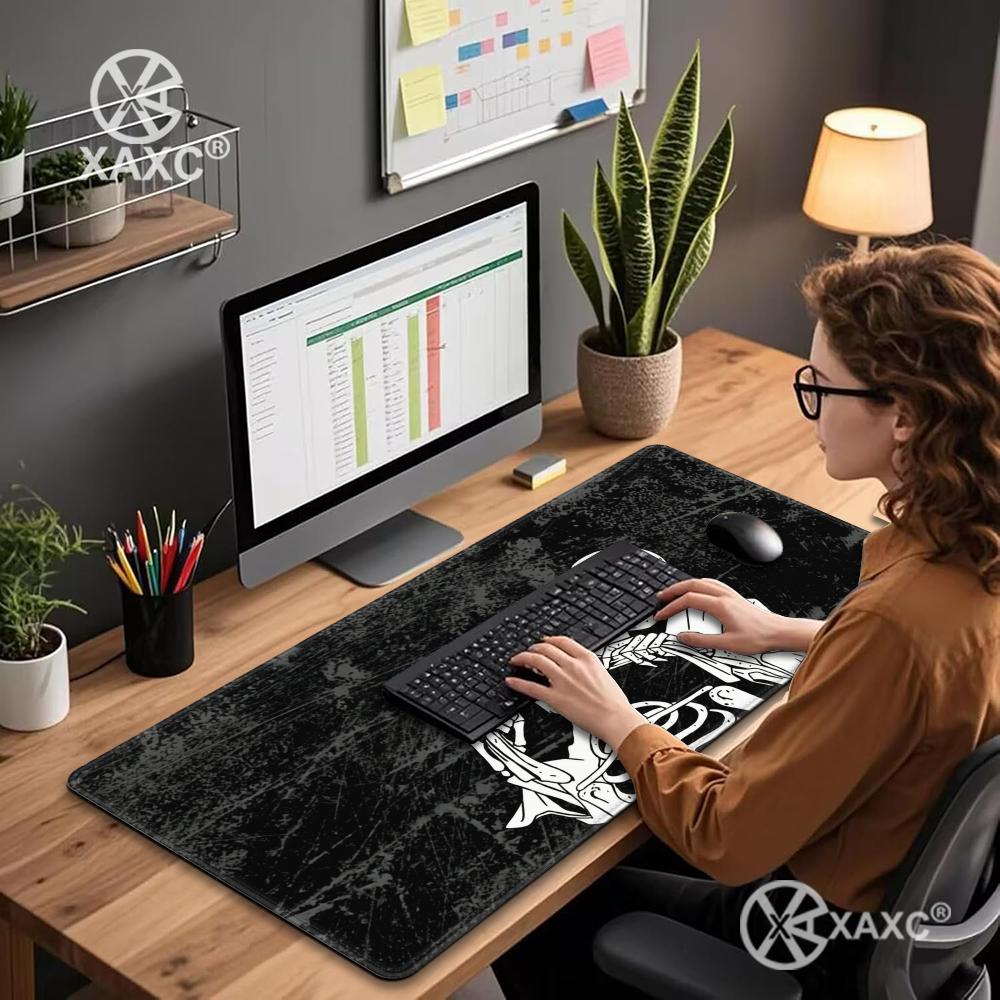 Skull Mouse Pad Dark Ink Desk  - Desk Setup Dark ulasan dan harga