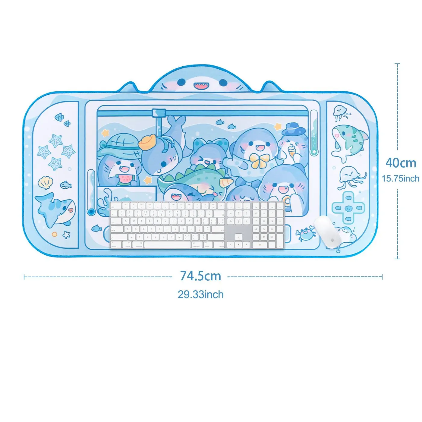 Extra Large Cartoon Rubber Gam - Desk Setup Blue ulasan dan harga
