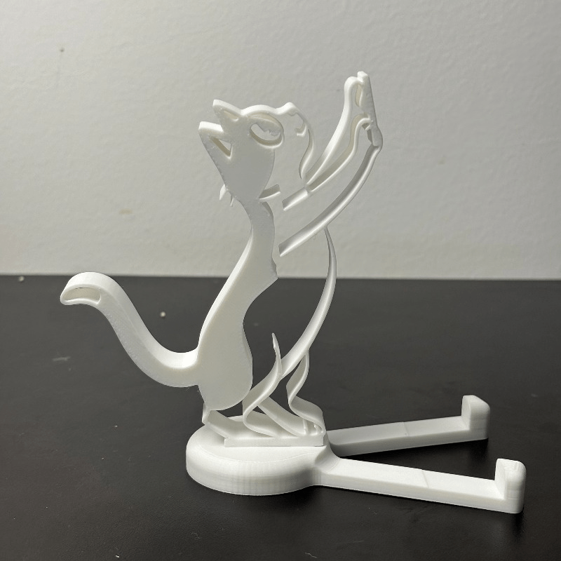 Abstract Hollow Line Cat Phone - Desk Setup Stand ulasan dan harga