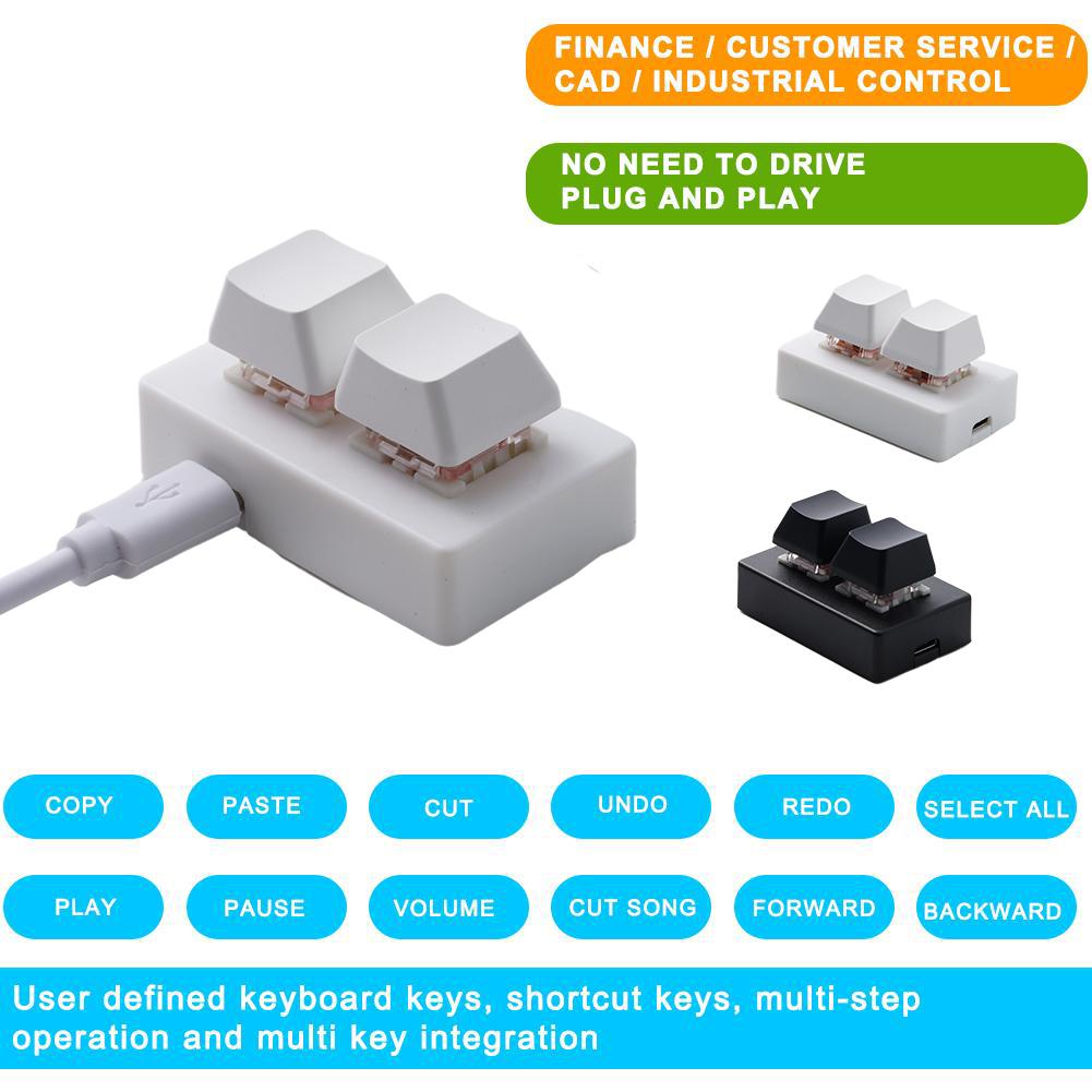 2 Keys USB Custom Programmable - Desk Setup Programmer ulasan dan harga
