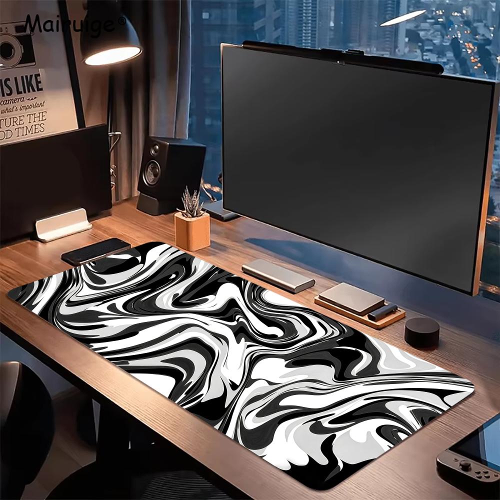 Abstract Fluid Non Slip Rubber - Desk Setup Gaming And Work ulasan dan harga
