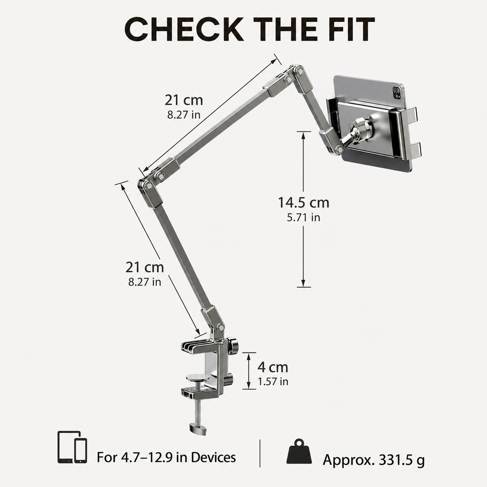 Adjustable Bed Phone Holder St - Desk Setup Stand ulasan dan harga
