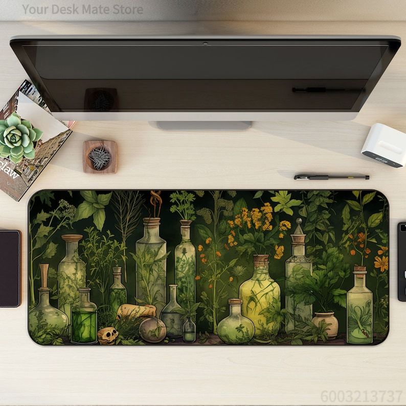 Witchy Botanical Potions Plant - Desk Setup With Plants ulasan dan harga
