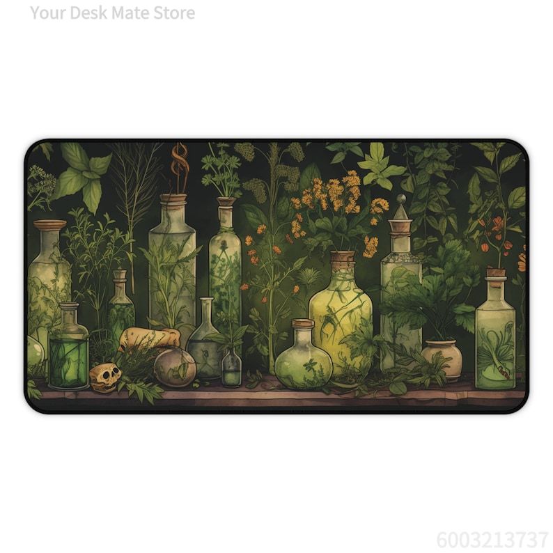 Witchy Botanical Potions Plant - Desk Setup With Plants ulasan dan harga