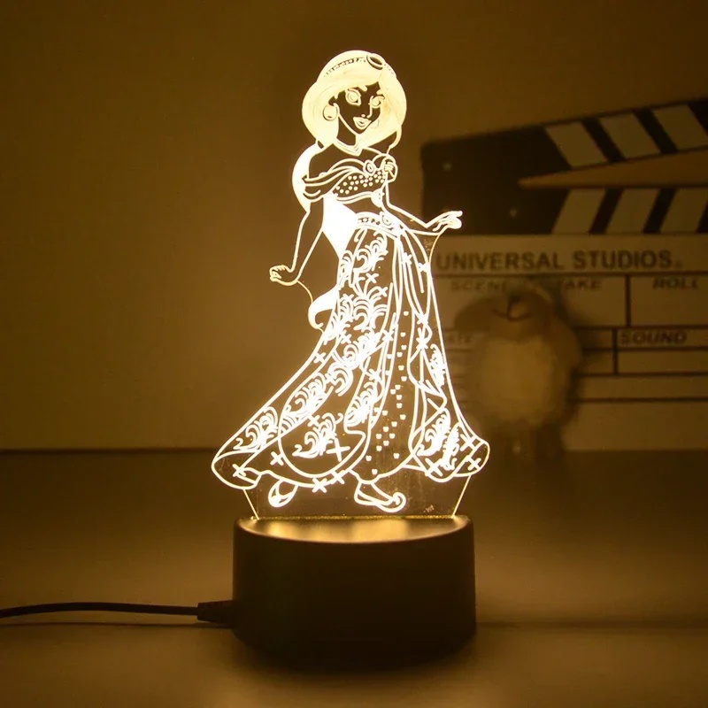 3D LED Lamp  Disney Princess C - Desk Setup Lighting ulasan dan harga