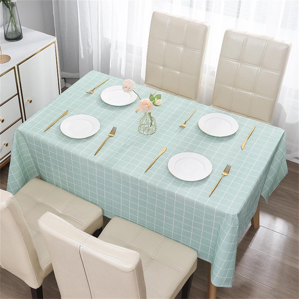 Nordic Style Grid Printed Hous - Desk Setup Wallpaper ulasan dan harga