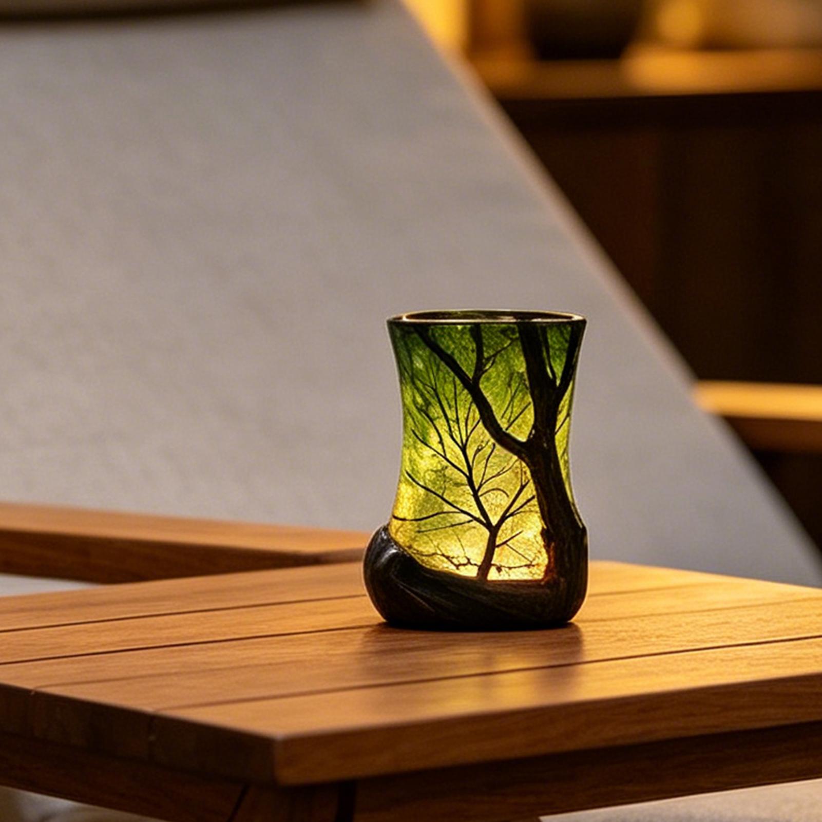 Bedside Table Lamp Forest Nigh - Desk Setup Room ulasan dan harga