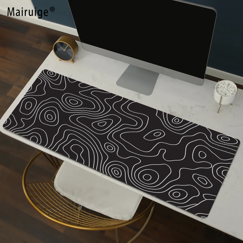 Abstract Fluid Gaming Mouse Pa - Desk Setup Gadgets ulasan dan harga