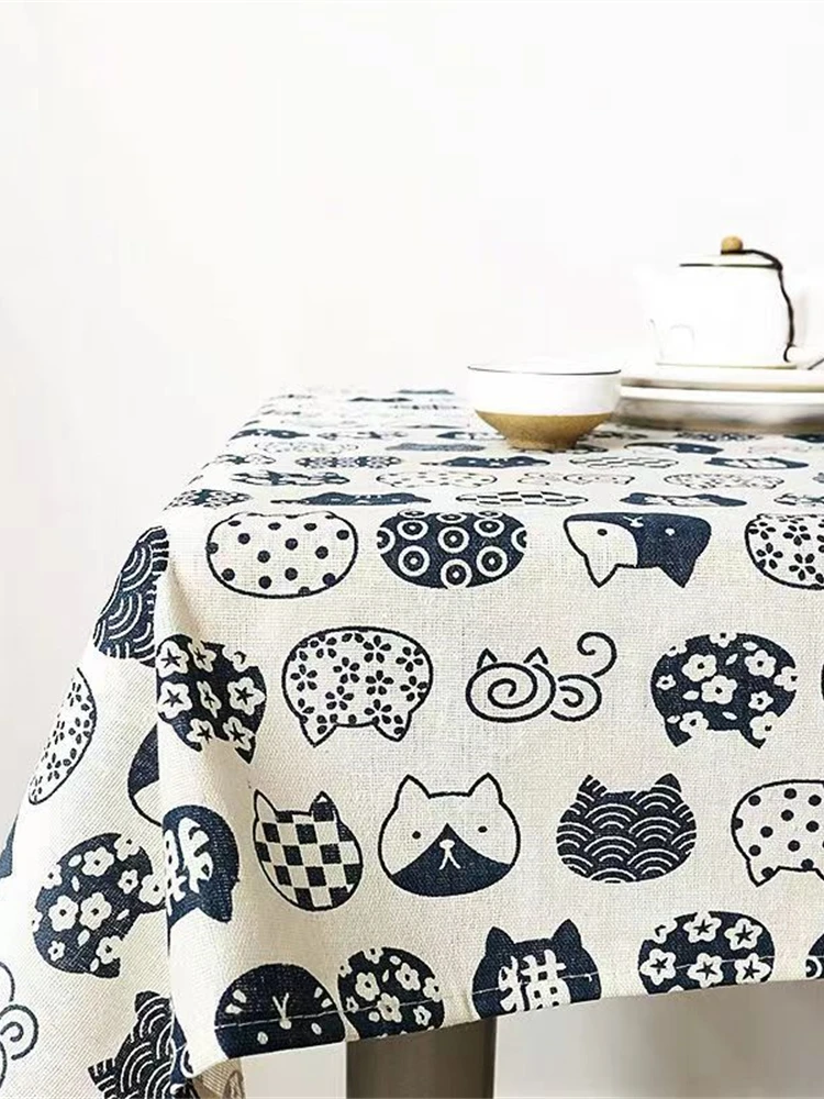Ins Tablecloth Cotton Linen Ar - Desk Setup Wallpaper ulasan dan harga