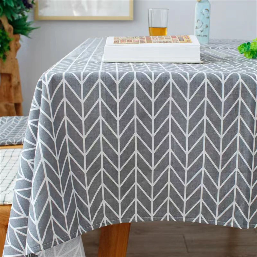 Ins Tablecloth Cotton Linen Ar - Desk Setup Wallpaper ulasan dan harga
