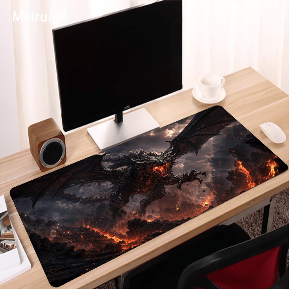 Fiery Dragon Mouse Pad Desk Ac - Desk Setup Gaming And Work ulasan dan harga