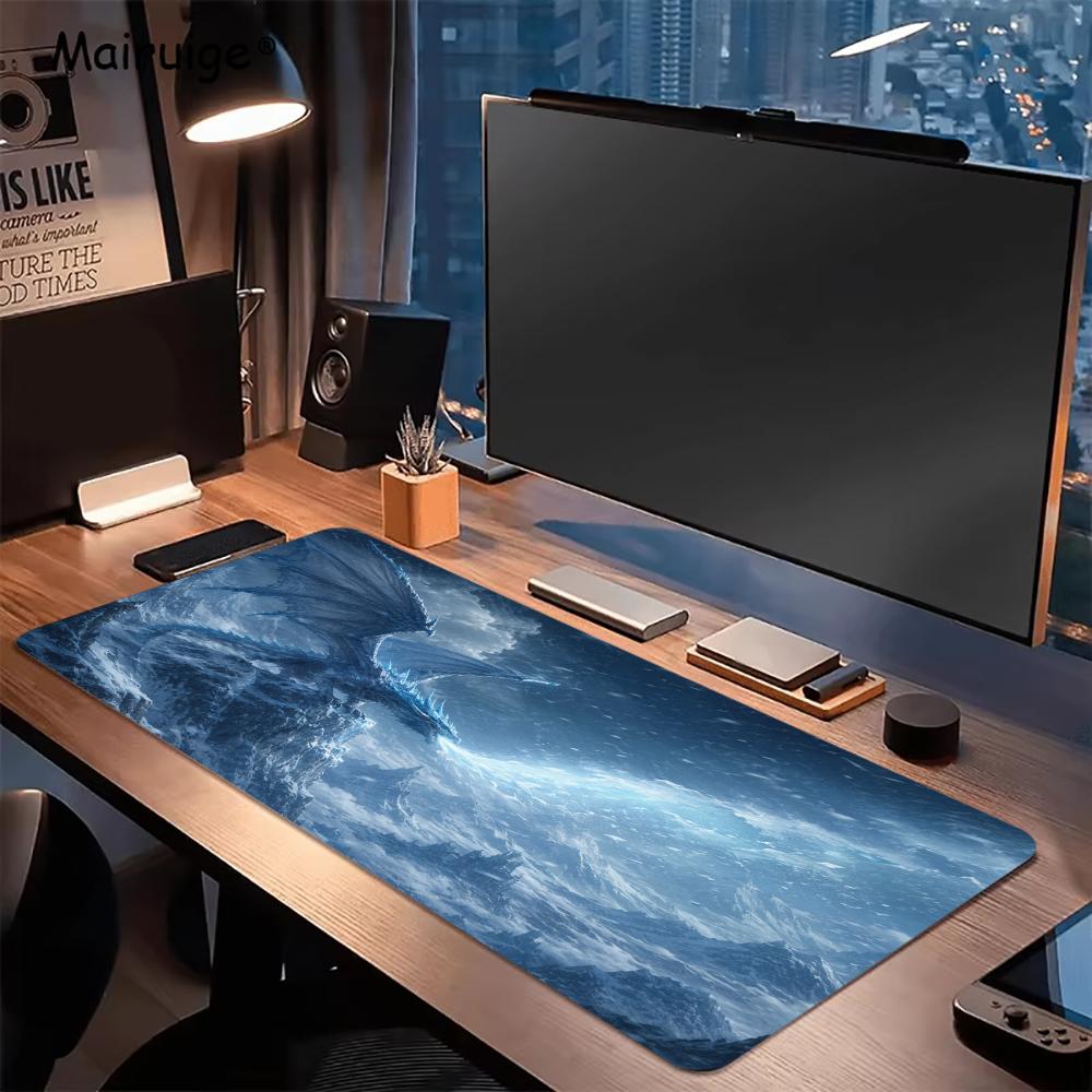 Fiery Dragon Mouse Pad Desk Ac - Desk Setup Gaming And Work ulasan dan harga