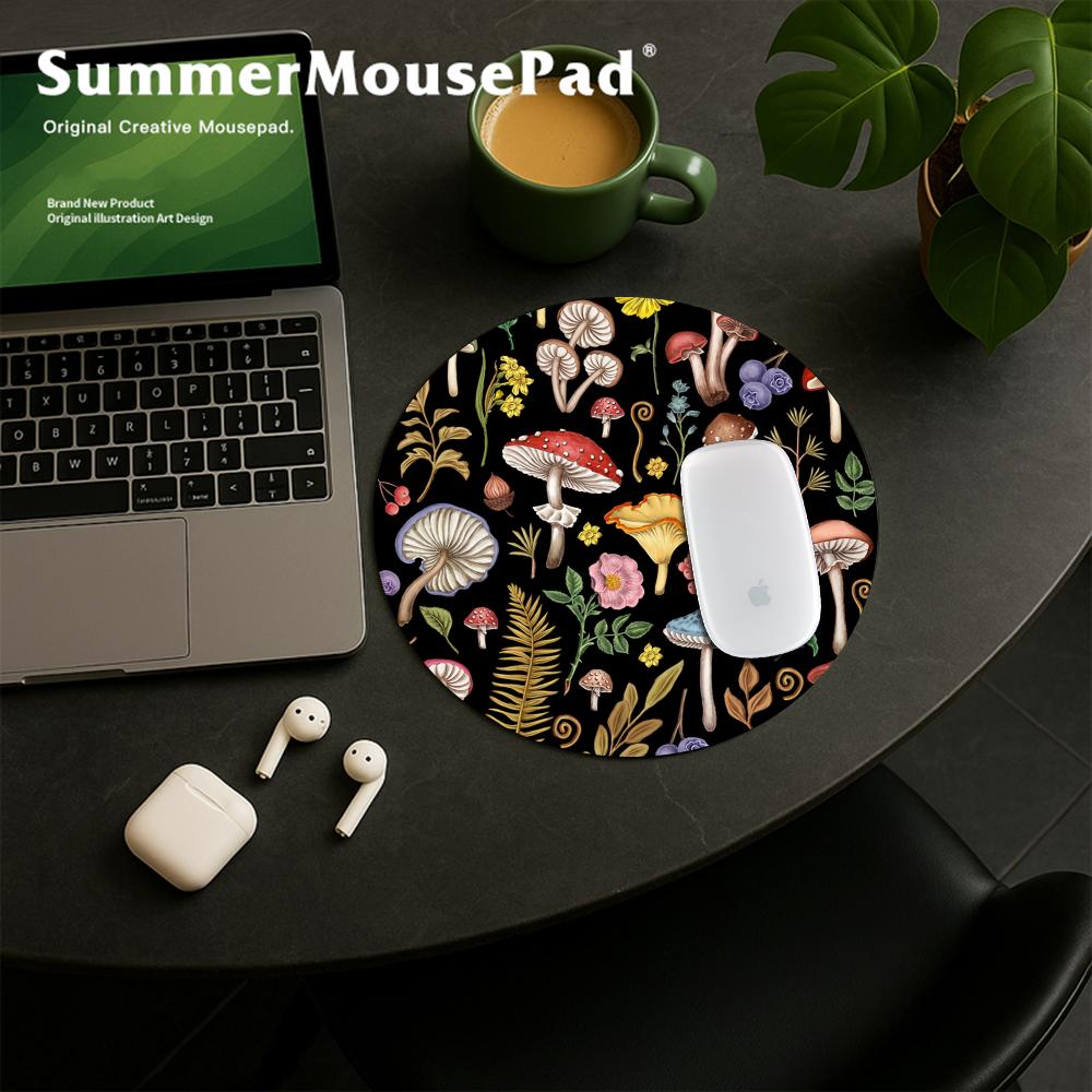 Round Forest Plant Mouse Pad R - Desk Setup With Plants ulasan dan harga