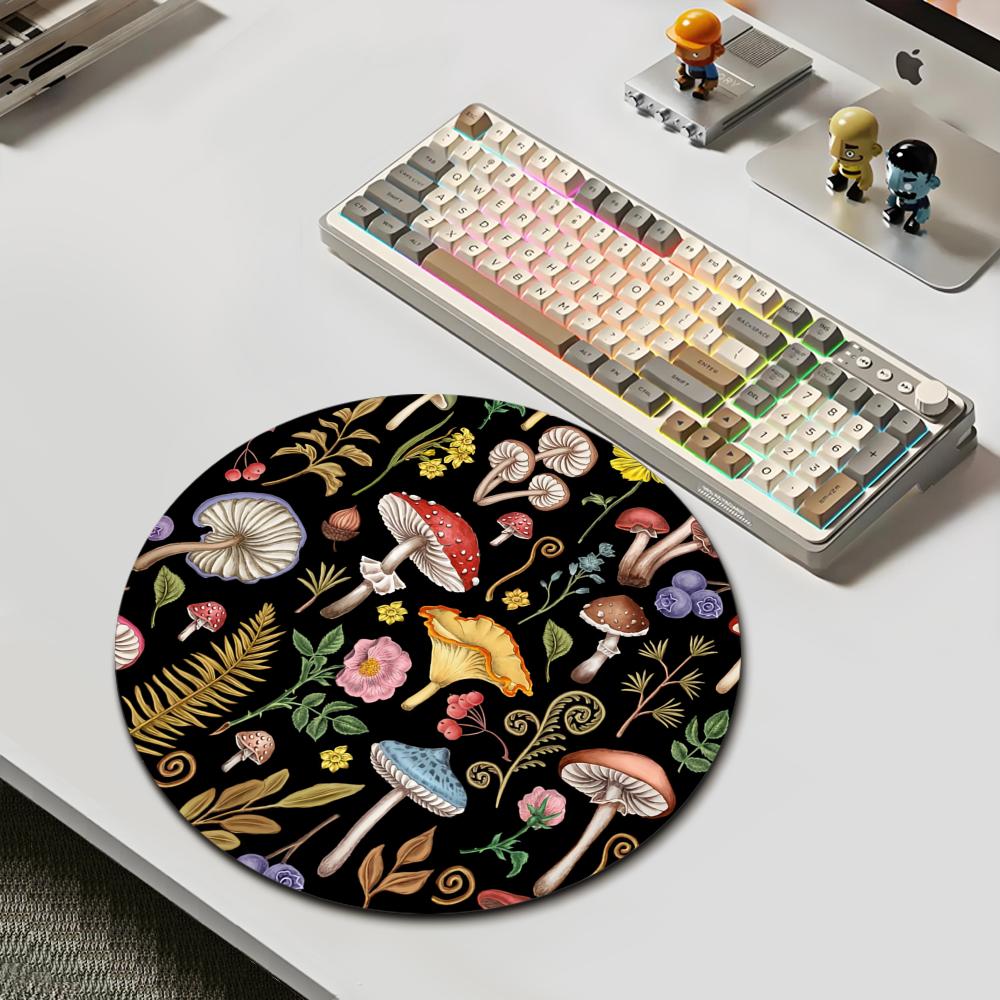 Round Forest Plant Mouse Pad R - Desk Setup With Plants ulasan dan harga