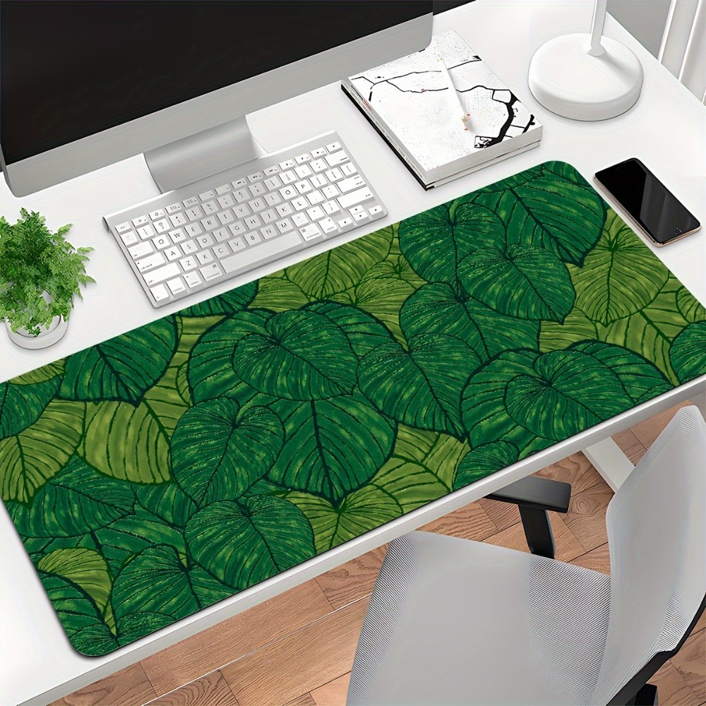 Tropical green leaf expandable - Desk Setup With Plants ulasan dan harga