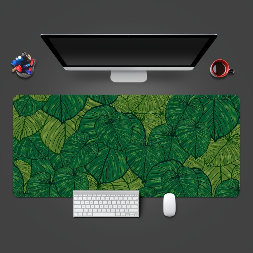 Tropical green leaf expandable - Desk Setup With Plants ulasan dan harga