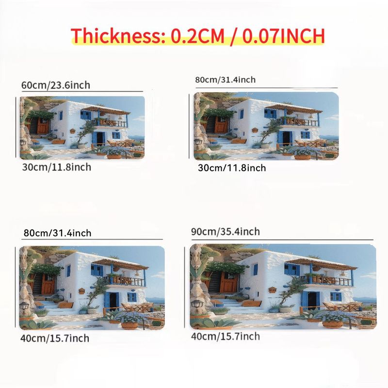 Brand Mediterranean Mouse Pad  - Desk Setup With Plants ulasan dan harga