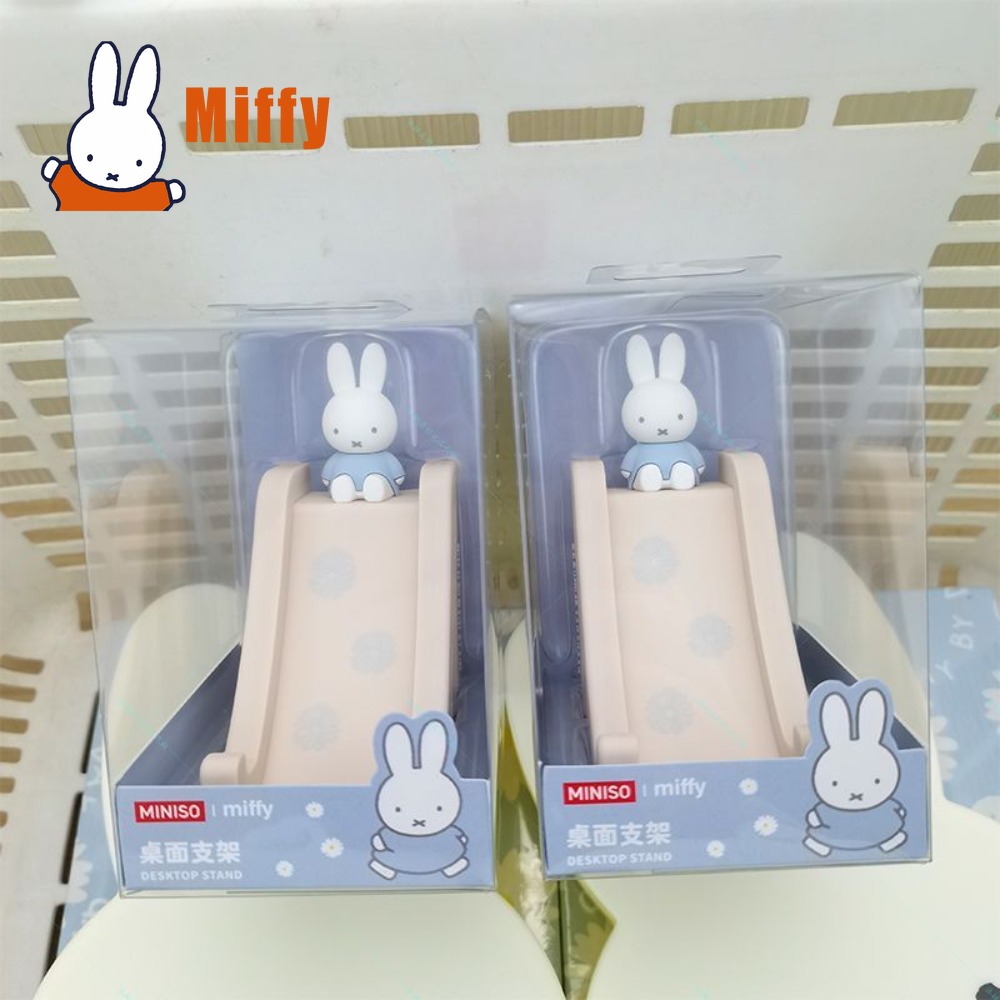 Kawaii Miffy Slide Phone Stand - Desk Setup Blue ulasan dan harga