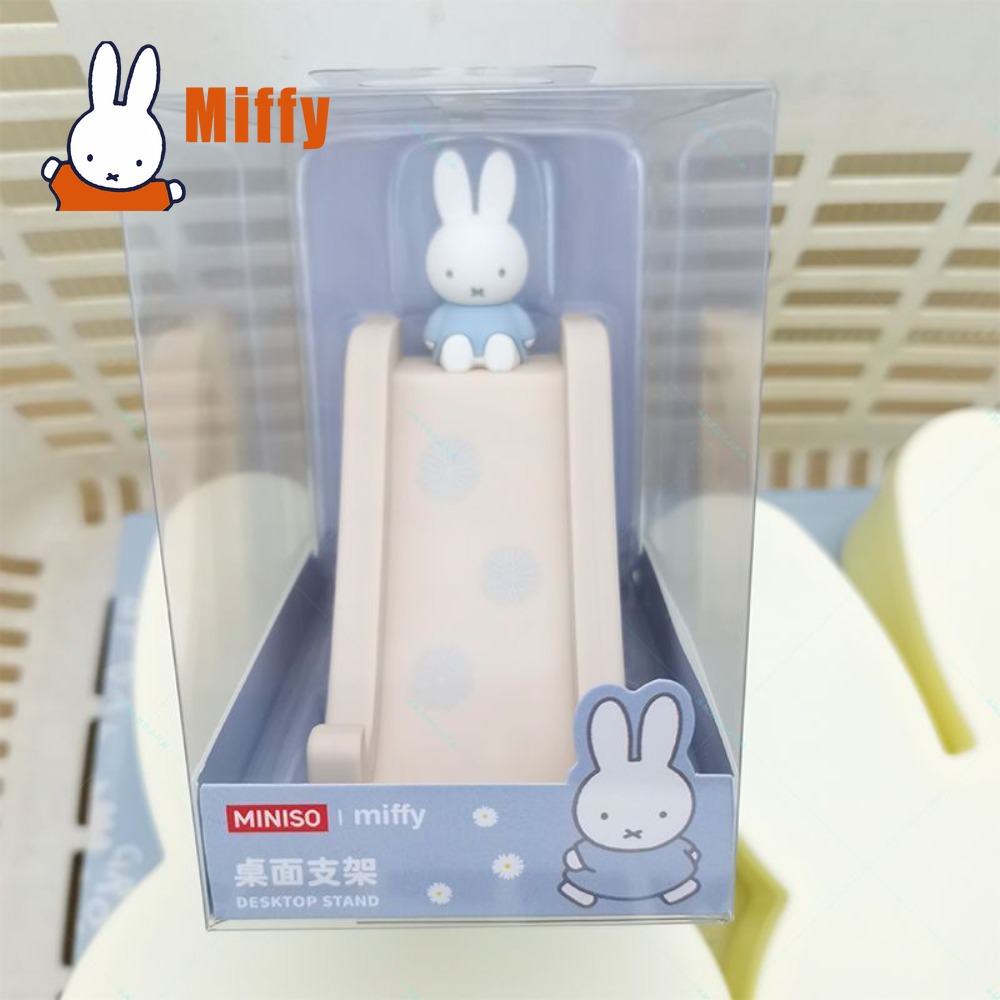Kawaii Miffy Slide Phone Stand - Desk Setup Blue ulasan dan harga