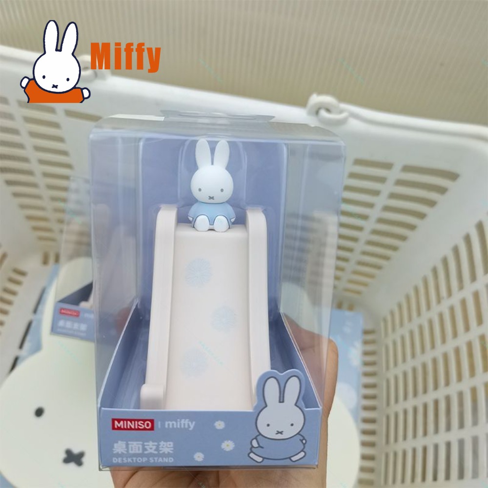 Kawaii Miffy Slide Phone Stand - Desk Setup Blue ulasan dan harga