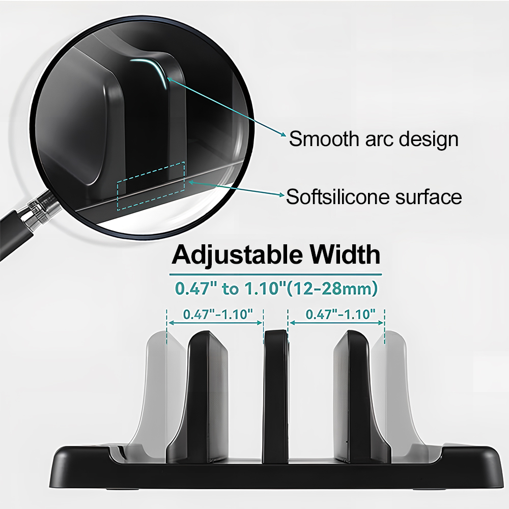 Office ABS  Laptop Stand Verti - Desk Setup Stand ulasan dan harga