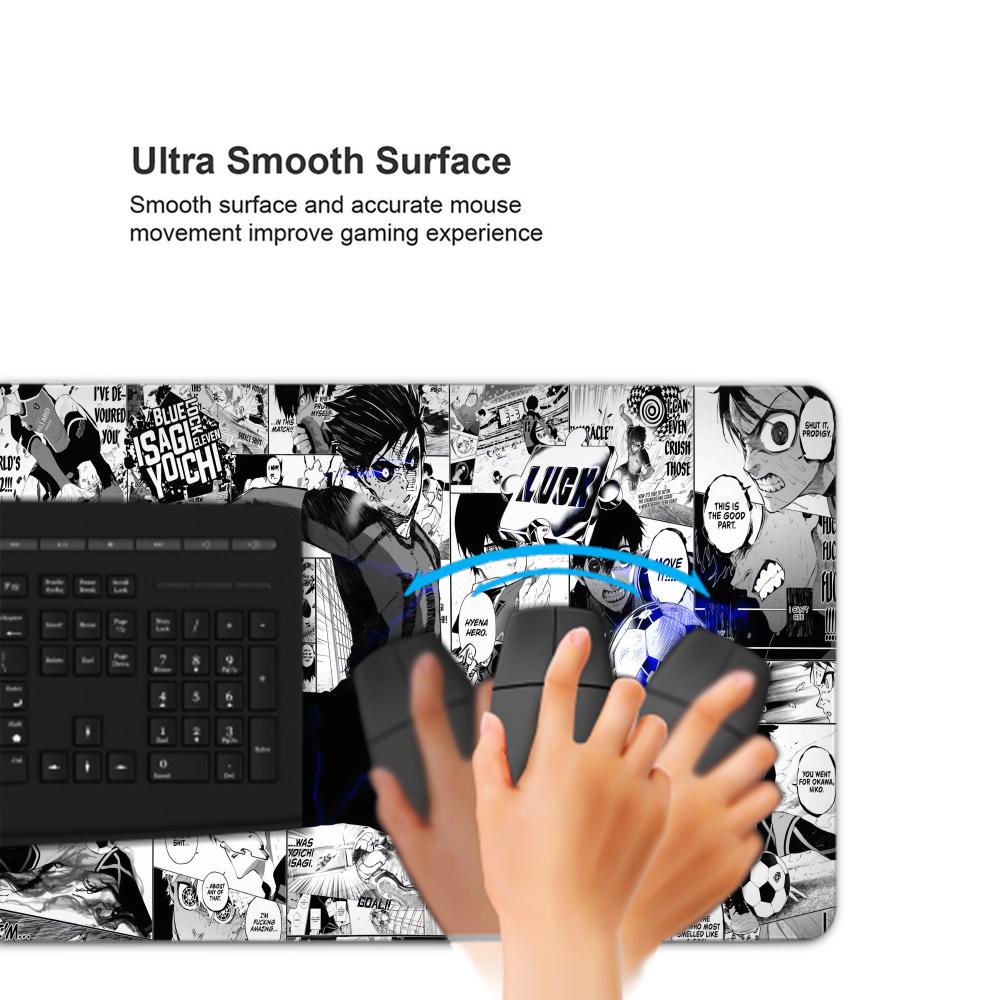 Black And White Anime Mouse Pa - Desk Setup Blue ulasan dan harga