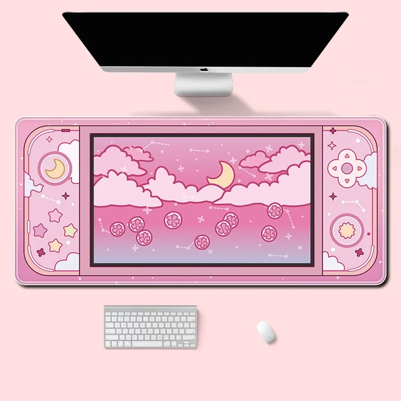 Moon and Stars Large Desk Mat  - Desk Setup Gadgets ulasan dan harga