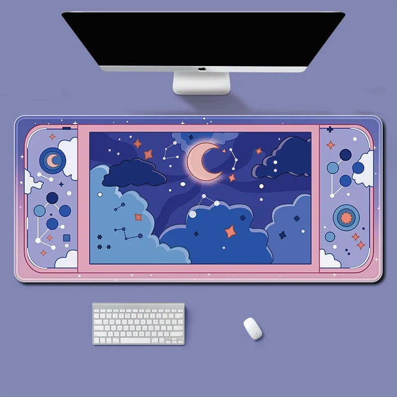 Moon and Stars Large Desk Mat  - Desk Setup Gadgets ulasan dan harga
