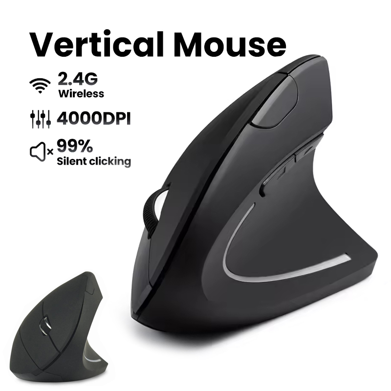 Ergonomic Wireless Mouse 1600  - Desk Setup Programmer ulasan dan harga