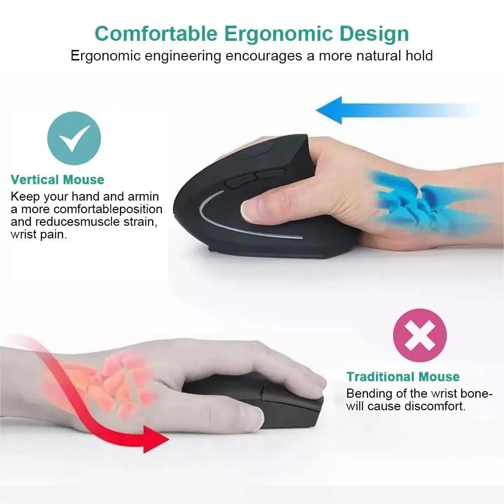 Ergonomic Wireless Mouse 1600  - Desk Setup Programmer ulasan dan harga